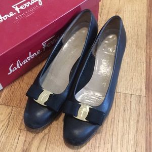 Ferragamo black shoes